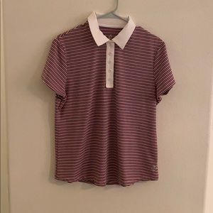 Striped golf shirt